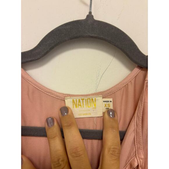 Nation LTD Peasant Top Dusty Rose Size XS - Picture 3 of 6